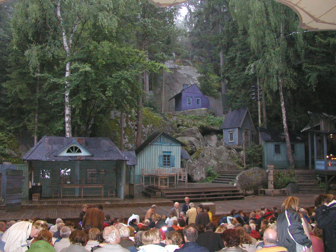 JPEG image - The open-air stage where we saw a performance of 