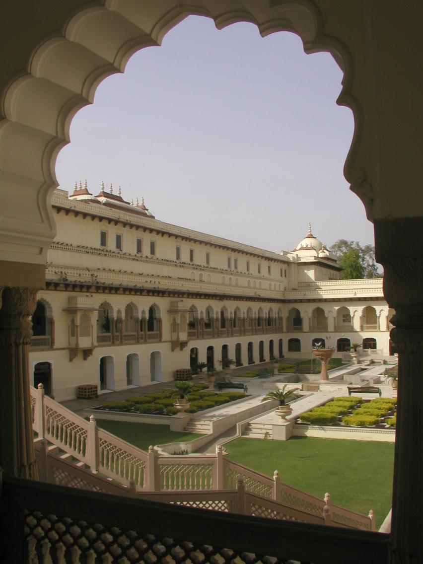 JPEG image - A view of the inner courtyard of the Rambagh Palace, Jaipur ...