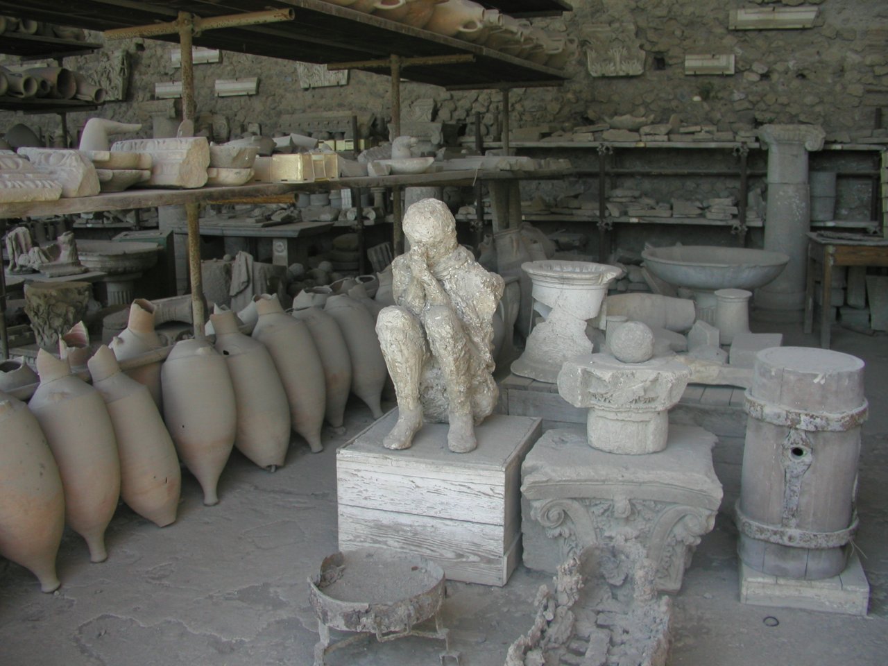 JPEG image - Pompei : we found the plaster casts of some of the victims very poignant. ...