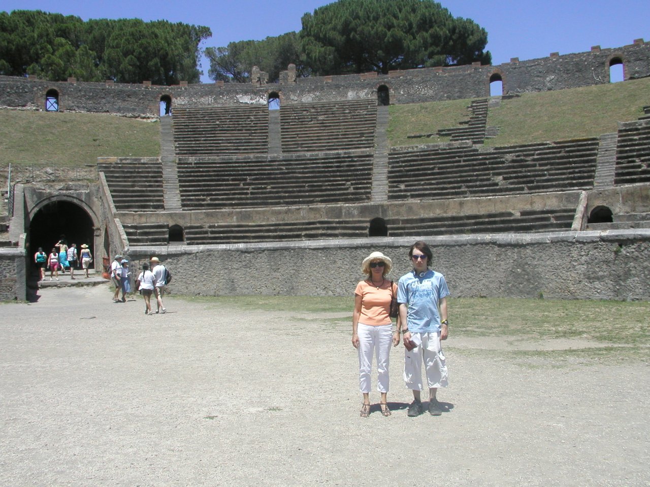 JPEG image - Pompei : inside the arena used for gladiatorial fights, chariot racing, etc. ...