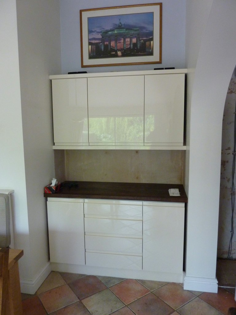 JPEG image - The first new units fitted into the kitchen alcove  ...