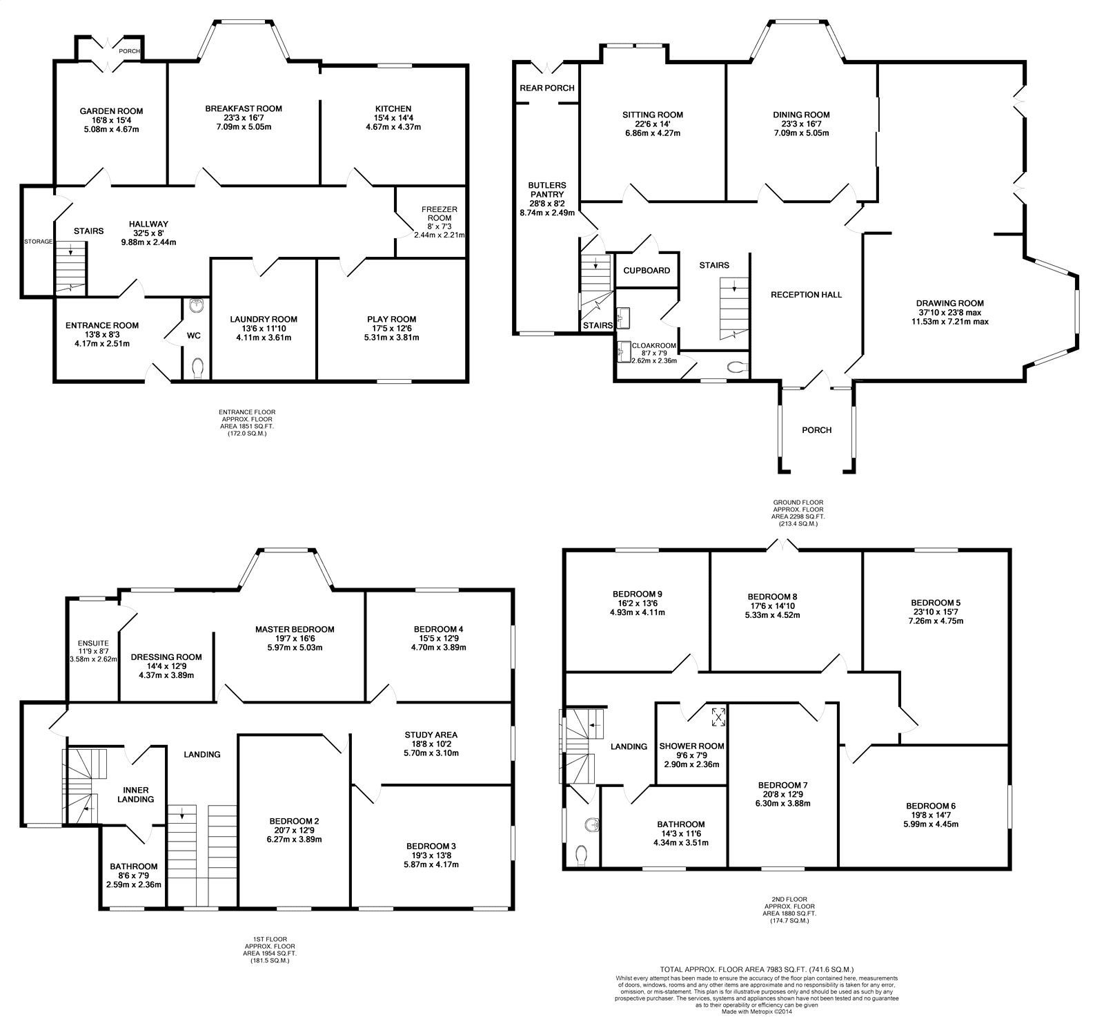 JPEG image - The floorplan of the house: rather large even without the other part of the hall!#