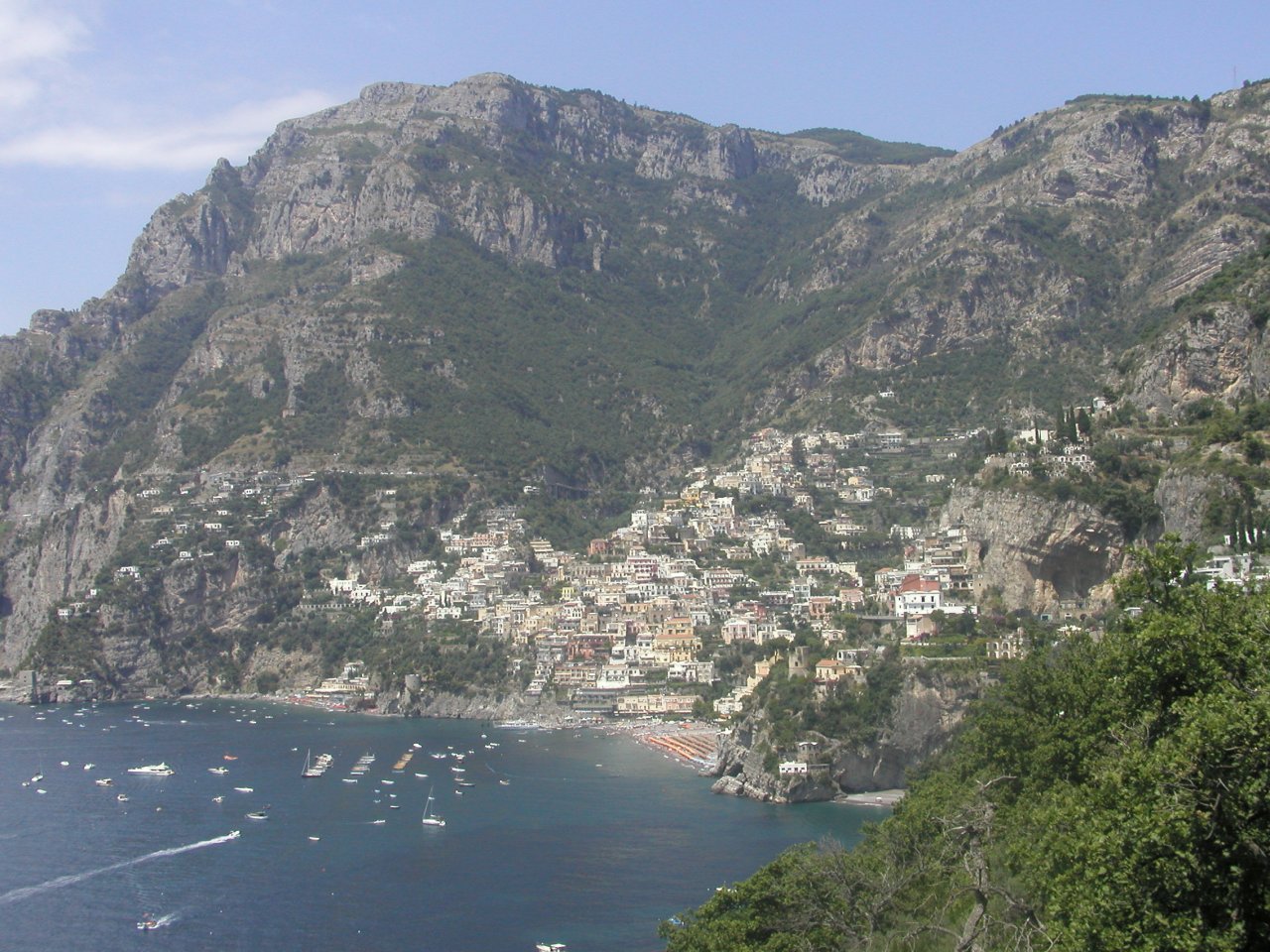 JPEG image - Coast_road_views : I think this was Positano - a bit too touristy for our taste, but reminded me of Cornwall with its steep narrow winding streets. ...