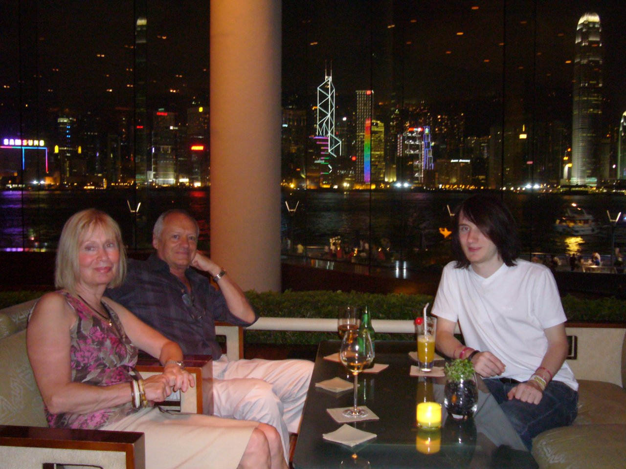 JPEG image - The hotel bar we visited every evening: great view of Wan Chai and Central districts ...