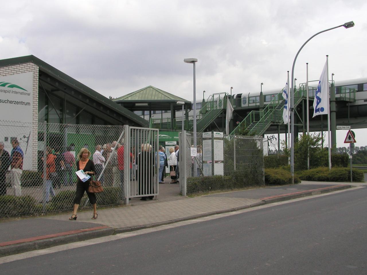 JPEG image - The maglev boarding station. Paying guests contribute towards the development costs ...