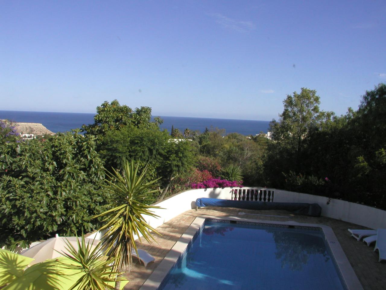 JPEG image - View onto the pool & sea ...